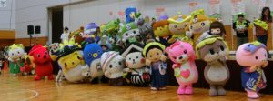 ふっかちゃん,チーバくん,とち介,ジンギスカンのジンくん,さのまる,しんじょうくん,トコろん,はにぽん,うなりくん,たかたのゆめちゃん