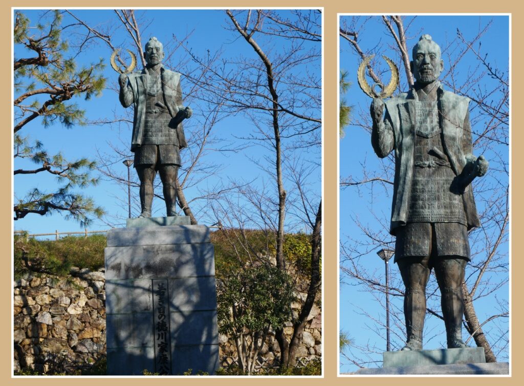 若き日の徳川家康公の銅像