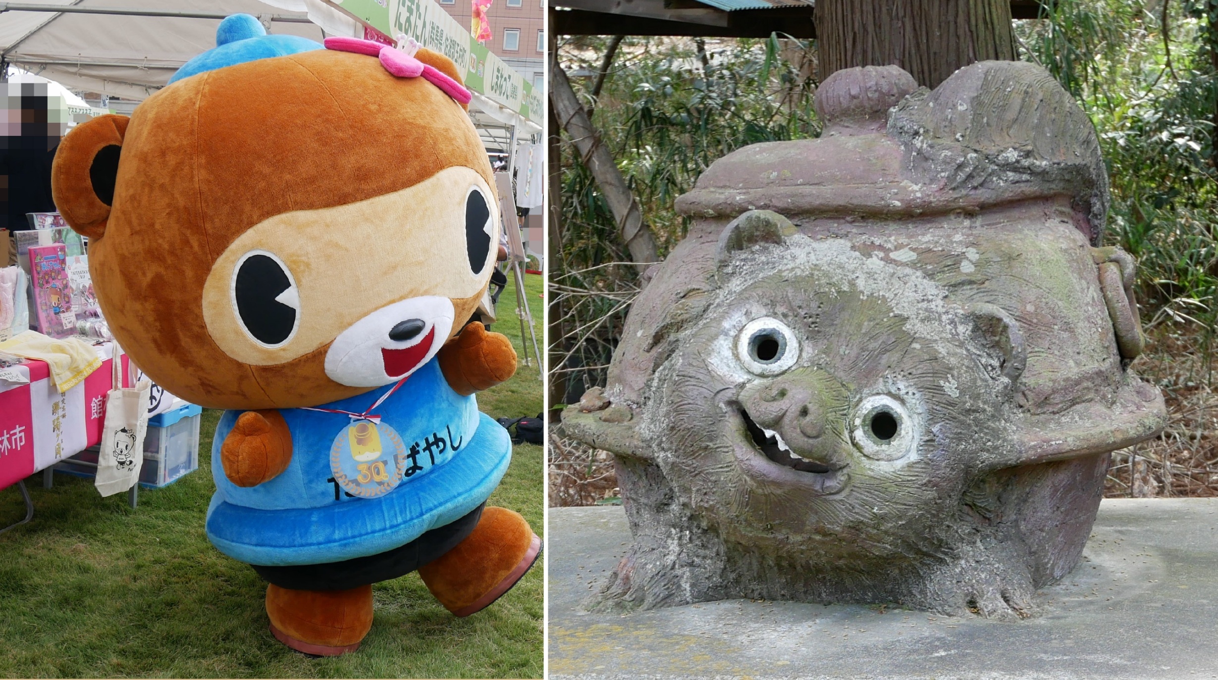 ぽんちゃん」と分福茶釜の舞台の茂林寺｜ゆるキャラ