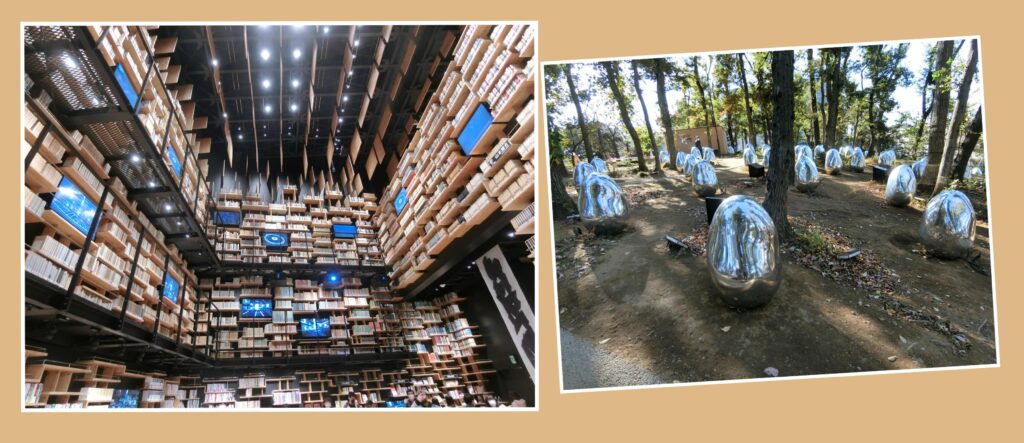 ところざわサクラタウン・チームラボ どんぐりの森の呼応する生命(東所沢公園)